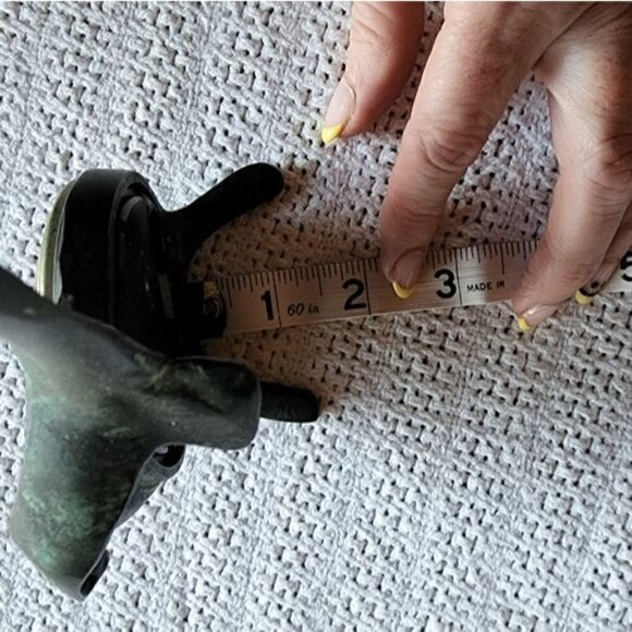 Pewter Green Solid Seagull Quartz Shelf Clock 7" x 3" - Picture 7 of 7